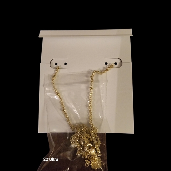 Kendra Scott ×LoveShackFancy Gold Bow With Crystal Necklace Limited New - Picture 8 of 9